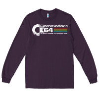Plum #commodore 64 Long Sleeve Tee - linhVisuals