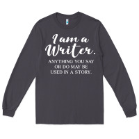 Smoke i am a writer Long Sleeve Tee - linhVisuals