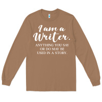 Toasted Coconut i am a writer Long Sleeve Tee - linhVisuals