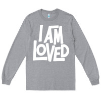 Heather Grey i am loved Long Sleeve Tee - linhVisuals