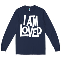 Navy i am loved Long Sleeve Tee - linhVisuals
