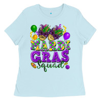 Baby Blue mardi gras squad Ladies Tee - FaDigitalArtStudio