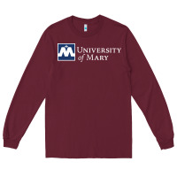 Burgundy University of Mary, Apparel Long Sleeve Tee - linhVisuals