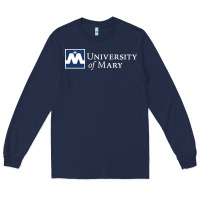 Navy University of Mary, Apparel Long Sleeve Tee - linhVisuals
