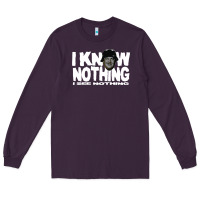 Plum i know nothing Long Sleeve Tee - linhVisuals