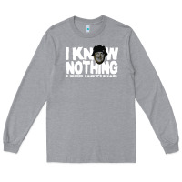 Heather Grey i know nothing Long Sleeve Tee - linhVisuals