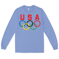 Colony Blue OLYMPIC RINGS Long Sleeve Tee - linhVisuals