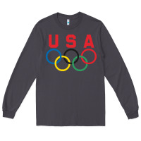 Smoke OLYMPIC RINGS Long Sleeve Tee - linhVisuals