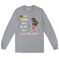Heather Grey funny be a green cheek conure parrot bird mom mother sweatshirt Long Sleeve Tee - linhVisuals
