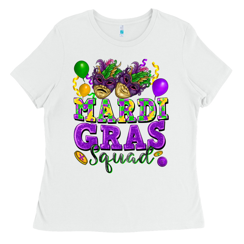 Mardi Gras Squad Ladies Tee by FaDigitalArtStudio | Teevron