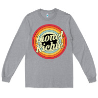 Heather Grey lionel richie Long Sleeve Tee - linhVisuals