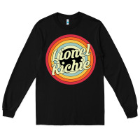 Black lionel richie Long Sleeve Tee - linhVisuals