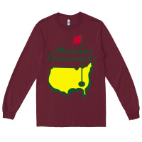 Burgundy MASTERS TOURNAMENT GOLF Long Sleeve Tee - linhVisuals