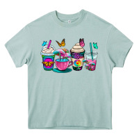 Arona tie dye coffee cups Heavy Core Tee - OliviaCreatesArt