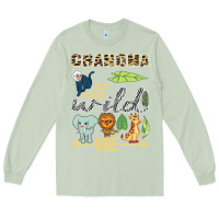 Matcha grandma of the wild one zoo mother birthday safari jungle long sleeve Long Sleeve Tee - linhVisuals