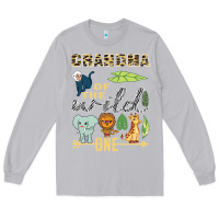 Moon Dust grandma of the wild one zoo mother birthday safari jungle long sleeve Long Sleeve Tee - linhVisuals