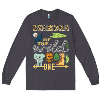 Smoke grandma of the wild one zoo mother birthday safari jungle long sleeve Long Sleeve Tee - linhVisuals