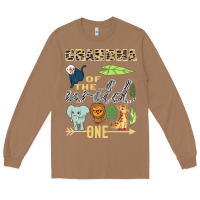 Toasted Coconut grandma of the wild one zoo mother birthday safari jungle long sleeve Long Sleeve Tee - linhVisuals