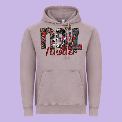Nail Hustler Vintage Hoodie Designed By Sublimationcraftshop