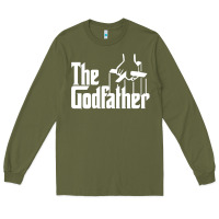 Army Green godfather Long Sleeve Tee - linhVisuals