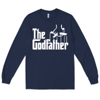 Navy godfather Long Sleeve Tee - linhVisuals