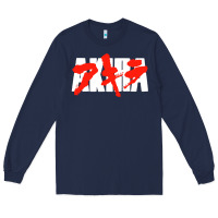 Navy black akira Long Sleeve Tee - linhVisuals