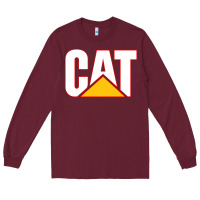 Burgundy cat Long Sleeve Tee - linhVisuals