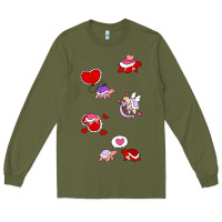Army Green valentines day turtles Long Sleeve Tee - linhVisuals