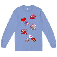 Colony Blue valentines day turtles Long Sleeve Tee - linhVisuals
