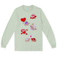 Matcha valentines day turtles Long Sleeve Tee - linhVisuals