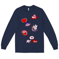 Navy valentines day turtles Long Sleeve Tee - linhVisuals