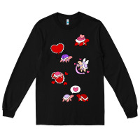 Black valentines day turtles Long Sleeve Tee - linhVisuals