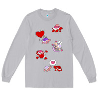 Moon Dust valentines day turtles Long Sleeve Tee - linhVisuals