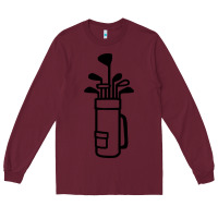 Burgundy Golf Club 003 Long Sleeve Tee - linhVisuals