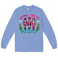 Colony Blue Nuts About Christmas Long Sleeve Tee - CowhideDigitalArt