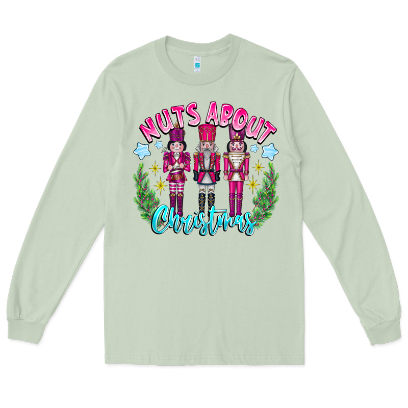 Nuts About Christmas Long Sleeve Tee by CowhideDigitalArt | Teevron