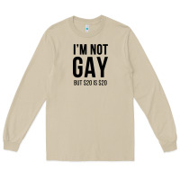 Mushroom i'm not gay but $20 is $20 (white) Long Sleeve Tee - linhVisuals