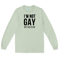 Matcha i'm not gay but $20 is $20 (white) Long Sleeve Tee - linhVisuals