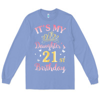 Colony Blue it's my daughter's 21st birthday happy to her mommy daddy t shirt Long Sleeve Tee - linhVisuals