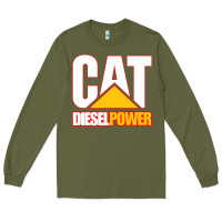 Army Green cat diesel power Long Sleeve Tee - linhVisuals