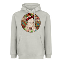Moon Dust Christmas Charolais Calf Baby Cow Heavyweight Hoodie - RanaPortraitStore