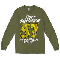 Army Green cole trickle Long Sleeve Tee - linhVisuals