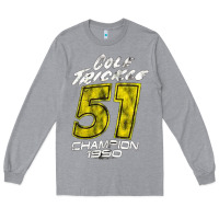 Heather Grey cole trickle Long Sleeve Tee - linhVisuals