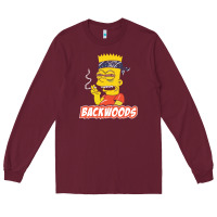 Burgundy backwoods tshirt Long Sleeve Tee - linhVisuals