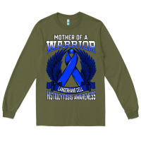 Army Green langerhans cell histiocytosis awareness mother support ribbo sweatshir Long Sleeve Tee - linhVisuals