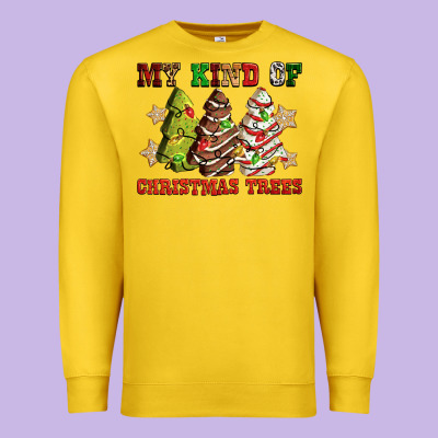 My Kind Of Christmas Trees Premium Sweatshirt Designed By Ranaportraitstore