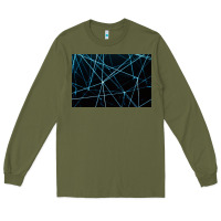 Army Green network background Long Sleeve Tee - linhVisuals