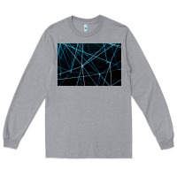 Heather Grey network background Long Sleeve Tee - linhVisuals
