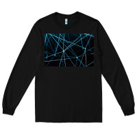 Black network background Long Sleeve Tee - linhVisuals