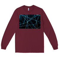 Burgundy network background Long Sleeve Tee - linhVisuals